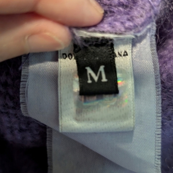 Dolce & Gabbana Purple Angora Turtleneck Sweater - Picture 9 of 14